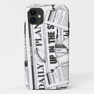 Daily Planet Pattern - White iPhone 11 Case