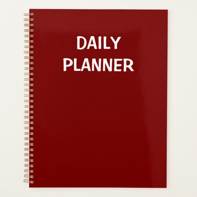 DAILY PLANNER (Front)
