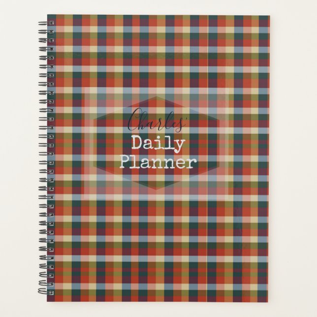 Daily Planner - Chequered - HAMbWG (Front)