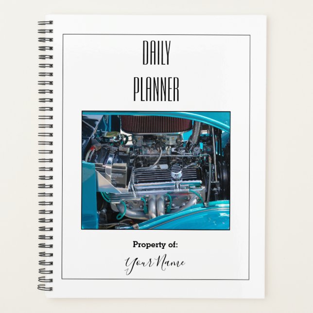 Daily Planner - Classic Car Engine - HAMbWG (Front)