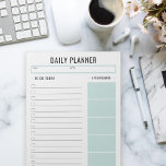 Daily Planner Custom Text and Accent Colour Notepad<br><div class="desc">Personalize to suit your taste by changing fonts and accent colour</div>