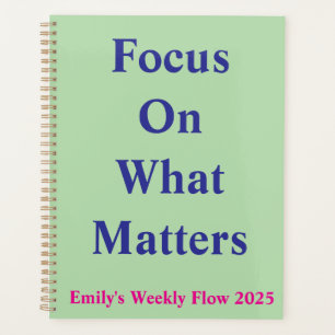 Daily Planner - Focus On What Matters Layout