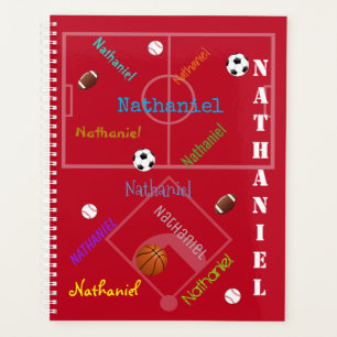 Daily Planner for Kids - Sports Theme - HAMbWG