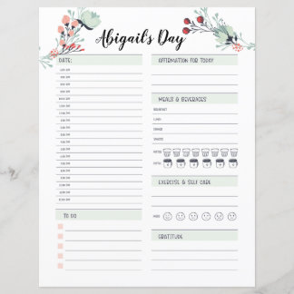 Daily Planner for Time Blocking from 6 am to 12am