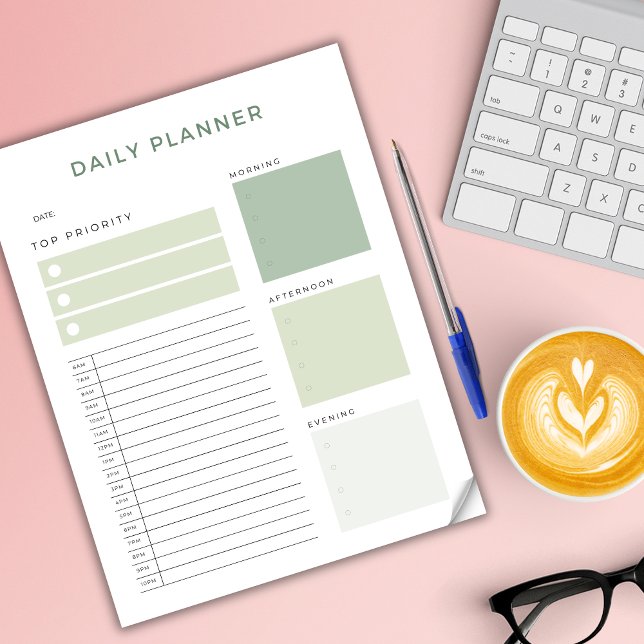 Daily Planner Hourly Time Block Appointment  Notepad (Creator Uploaded)