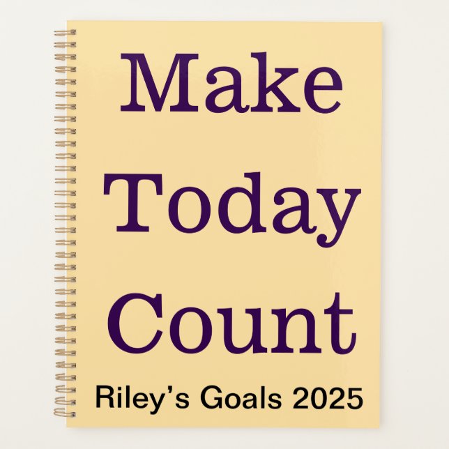 Daily Planner - Make Today Count Custom Layout (Front)
