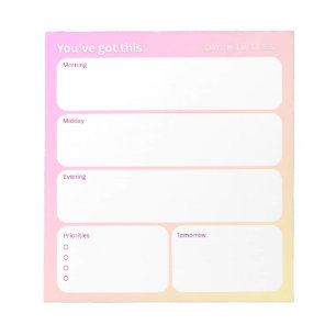 Daily Planner Notepad (40 pages)
