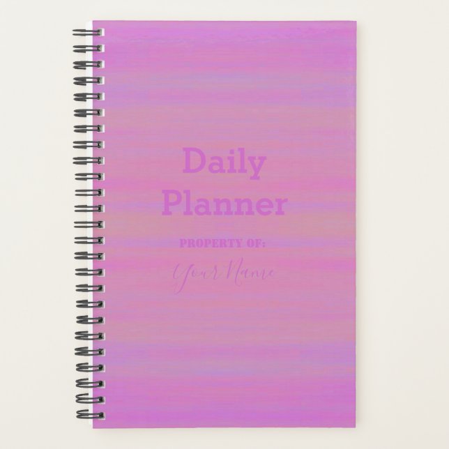 Daily Planner - Pink Wash - HAMbWG (Front)