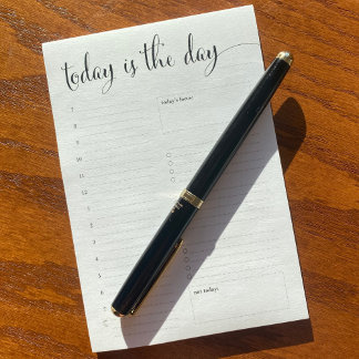 Daily Planner Post-It Notes with Hourly Schedule