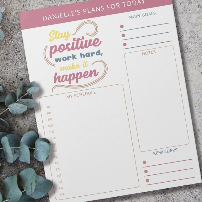 Daily Planner Quote Goals Notes and Schedule (Creator Uploaded)