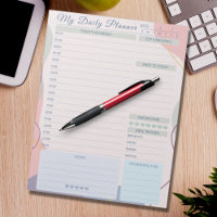Daily Planner Simple Elegant Multicolored Theme