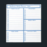Daily Planner Simple Modern Professional Notepad<br><div class="desc">This appears to be a simple daily planner but it is much more powerful. It is concise enough to be able to complete the night before or first thing in the morning. And it will help you focus on what is really important to accomplish that day starting with identifying your...</div>