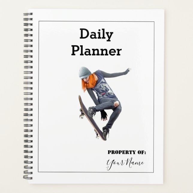 Daily Planner - Skateboarding - HAMbWG (Front)