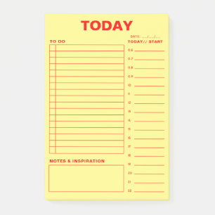 Daily Planner To Do List Minimalist Design Post-it Post-it Notes