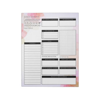 Daily Planner Undated Notepad
