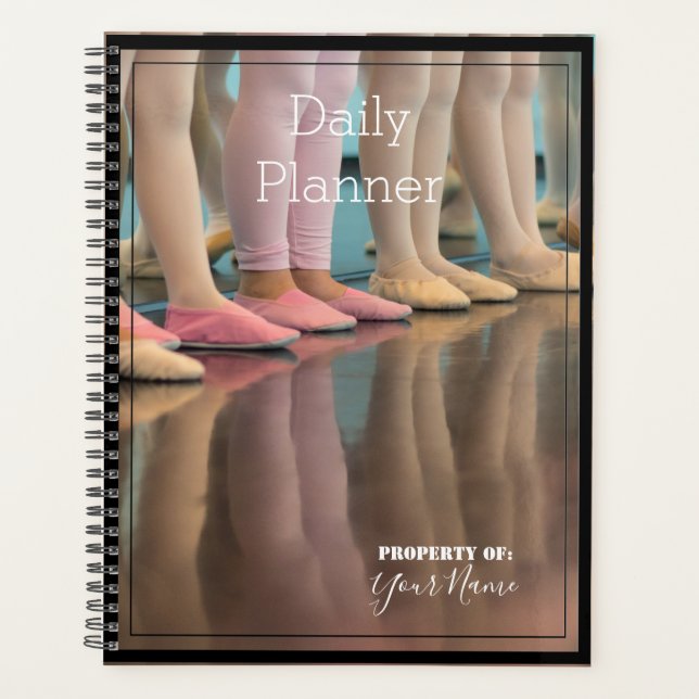 Daily Planner with a Ballet Theme - HAMbWG (Front)