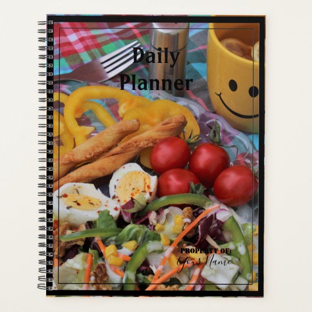 Daily Planner with a Food Theme - HAMbWG (Front)