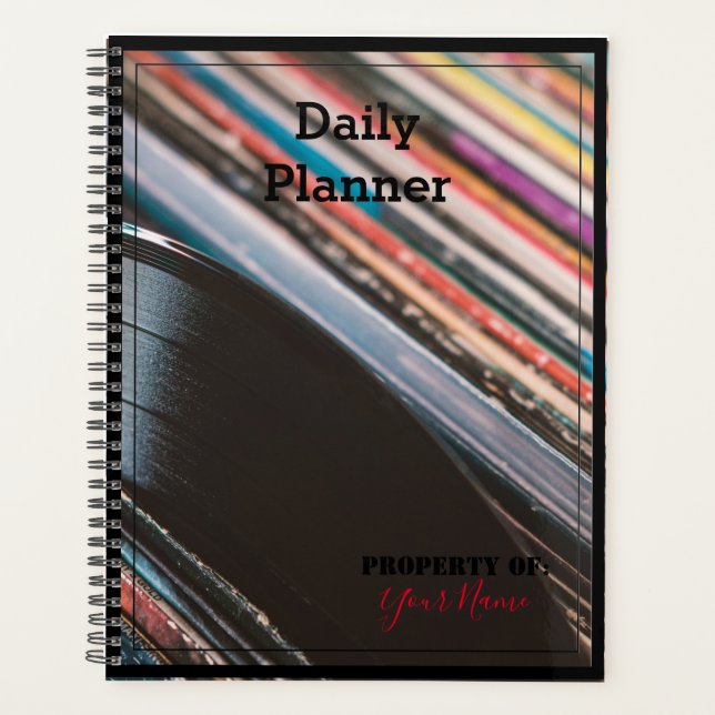 Daily Planner with a Vinyl Album Theme - HAMbWG (Front)