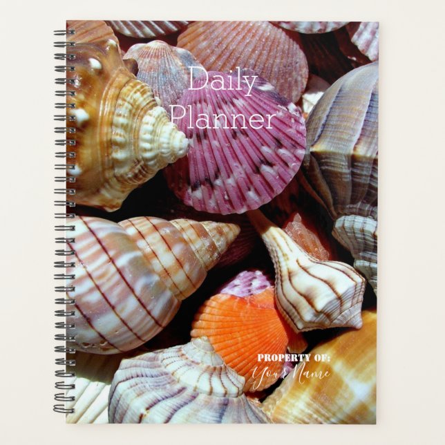 Daily Planner with Sea Shells Theme - HAMbWG (Front)
