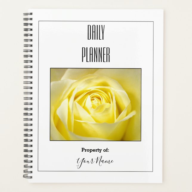Daily Planner - Yellow Rose - HAMbWG (Front)