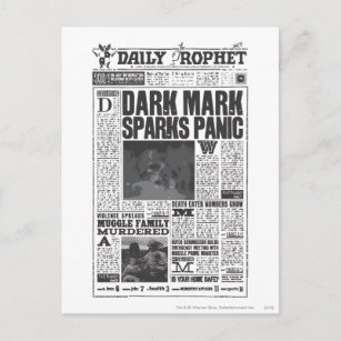 Daily Prophet Front Page Postcard