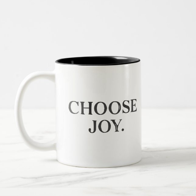 Daily Reminder "Choose Joy" Classic Design Mug (Left)