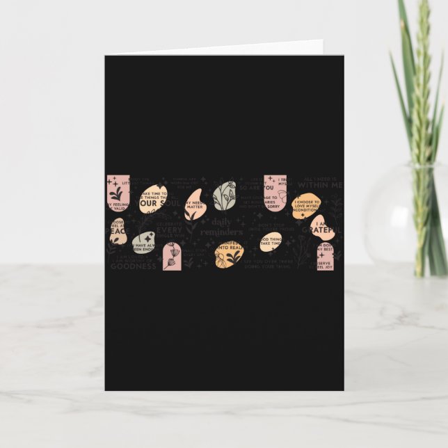 Daily Reminders Affirmation Mug  Card (Front)