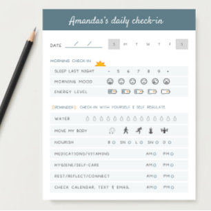 Daily Reminders Daily Planner Daily Check Notepad