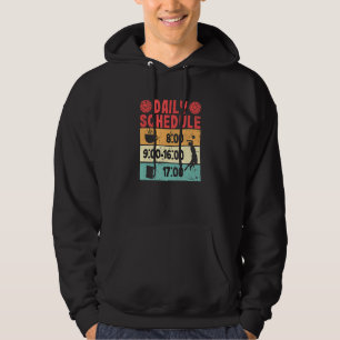 Daily Schedule Beach Volleyball Player Team Coach Hoodie