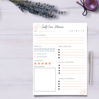 Daily Self-Care Notepad