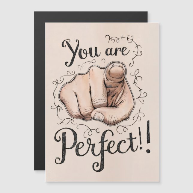 Daily Self-Confidence Reminder You Are Perfect  (Front/Back)