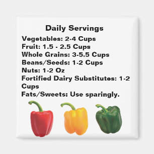 Daily Servings Magnet