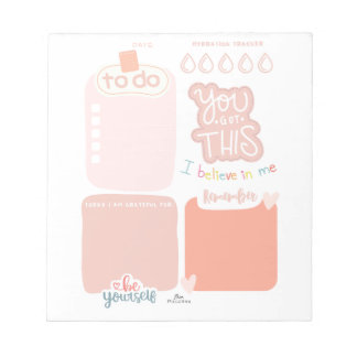 Daily To-Do, Habit Tracker Notepad, 40 Pages Notepad