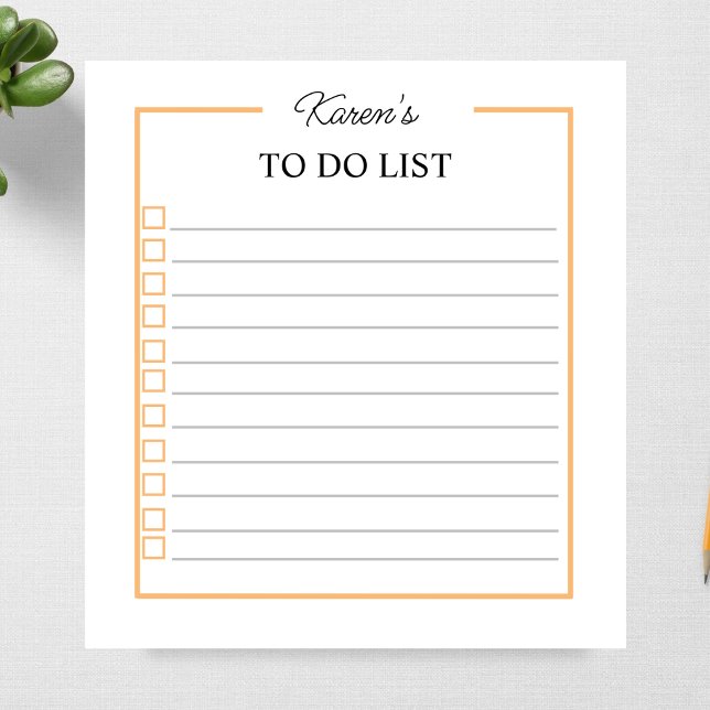 Daily To Do List For Work School Checklist Planner Notepad (Creator Uploaded)