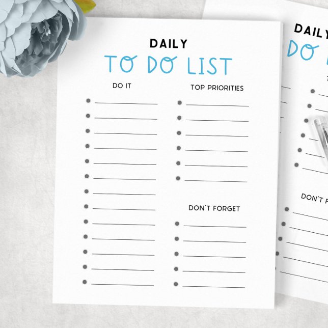Daily To Do List Notepad (Creator Uploaded)