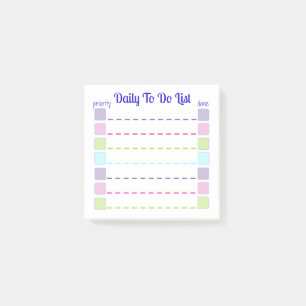 Daily To Do List Sticky Notes