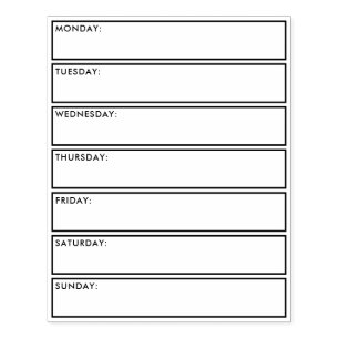 Daily weekly planner calendar bullet journalling rubber stamp