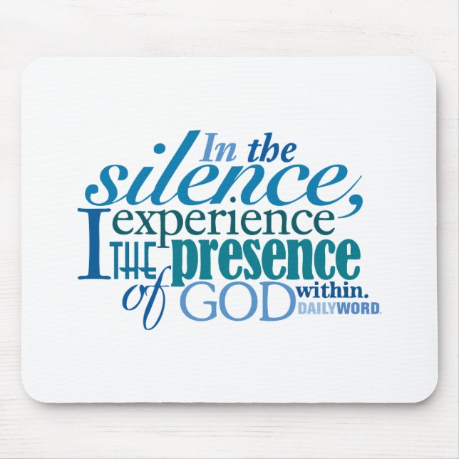 Daily Word® "Silence" Mousepad (Front)