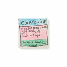 Daily Workout Sticky-Notes