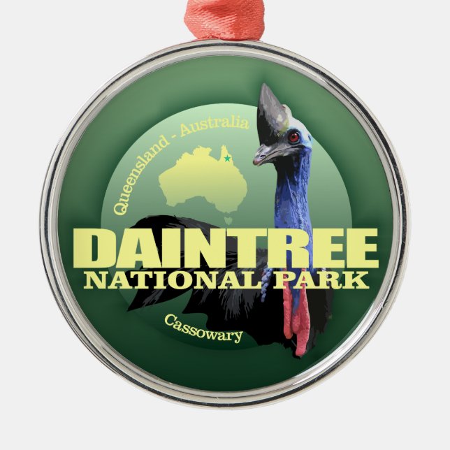 Daintree NP (Cassowary) WT Metal Ornament (Front)