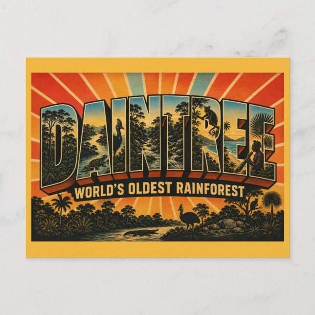 Daintree Rainforest Queensland Oldest Tropical  Postcard (Front)