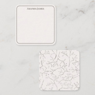 Dainty Branch Customized Gift Enclosure Card