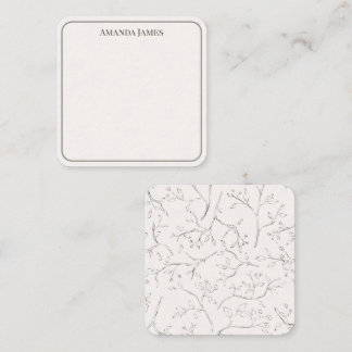 Dainty Branch Customized Gift Enclosure Card 