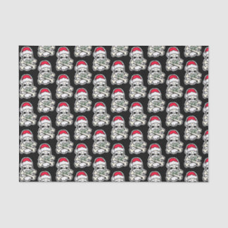 Dainty Christmas Skulls tissue paper