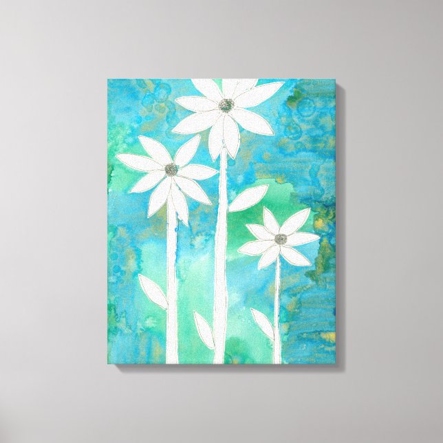 Dainty Daisies II Canvas Print (Front)