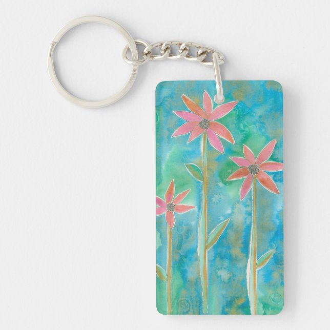 Dainty Daisies III Keychain (Front)