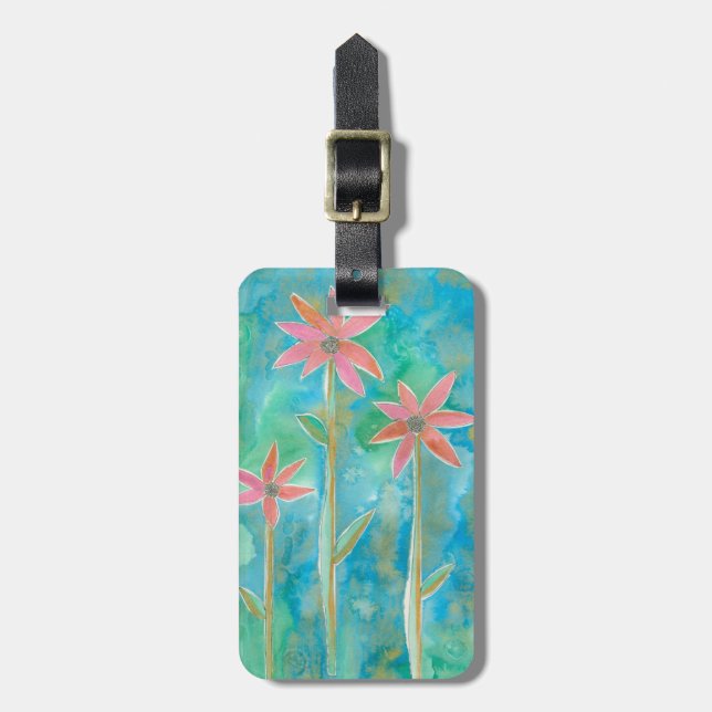 Dainty Daisies III Luggage Tag (Front Vertical)