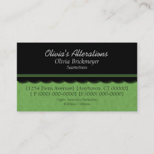 Dainty Diva Carte de visite, Lime Green