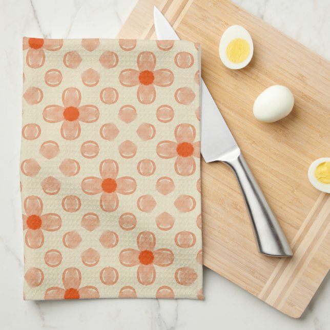 Dainty Dot Florals Kitchen Towel (Quarter Fold)
