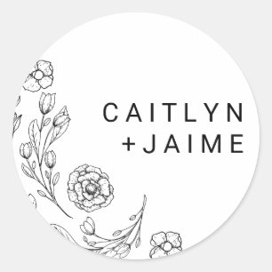 Dainty Elegance Wedding Envelope Seals